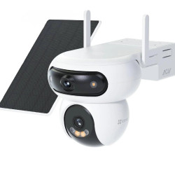 EZVIZ HB90x Dual 4G Kit 2K+ Dual Lens 4G Camera with 8W Solar Panel