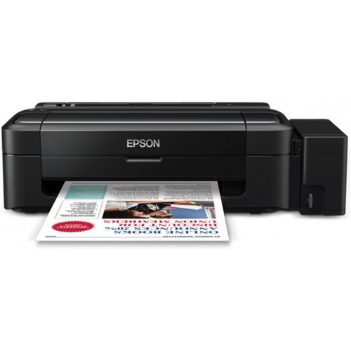 Buy Epson EcoTank L130 Printer in Bangladesh – Default System BD Epson EcoTank L130 Ink Tank Printer – Front View with Ink Bottles