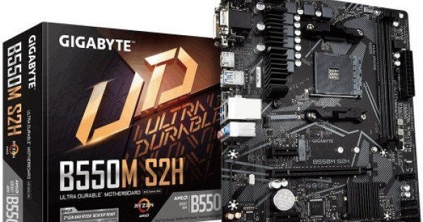 Gigabyte B550M S2H AM4 AMD Micro ATX Motherboard (e031c)