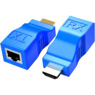 HDMI Extender (HDMI to RJ45 Network Cable Extender Converter)–1080p Up to 30m–Best Price in Bangladesh