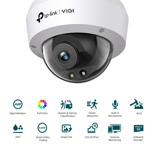 TP-Link VIGI C240 4MP Full-Color Dome IP Camera Bangladesh