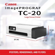 Canon imagePROGRAF TC-20 24" Large Format Poster & Plotter Printer